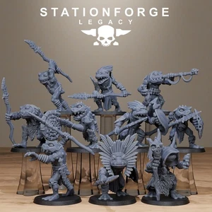 Bogkin Spearmen x10 - Stationforge Legacy - Picture 1 of 12