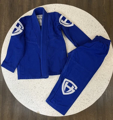 Honor Gi Talla M0 Azul Top Chaqueta Pantalones Niño BJJ Judo Brasileño Jiu Jitsu MMA Komono Foto 1 de 4
