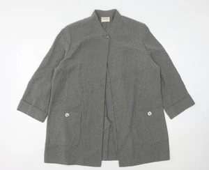 Viyella Grey Petite Blazer Women UK 14 - Picture 1 of 12