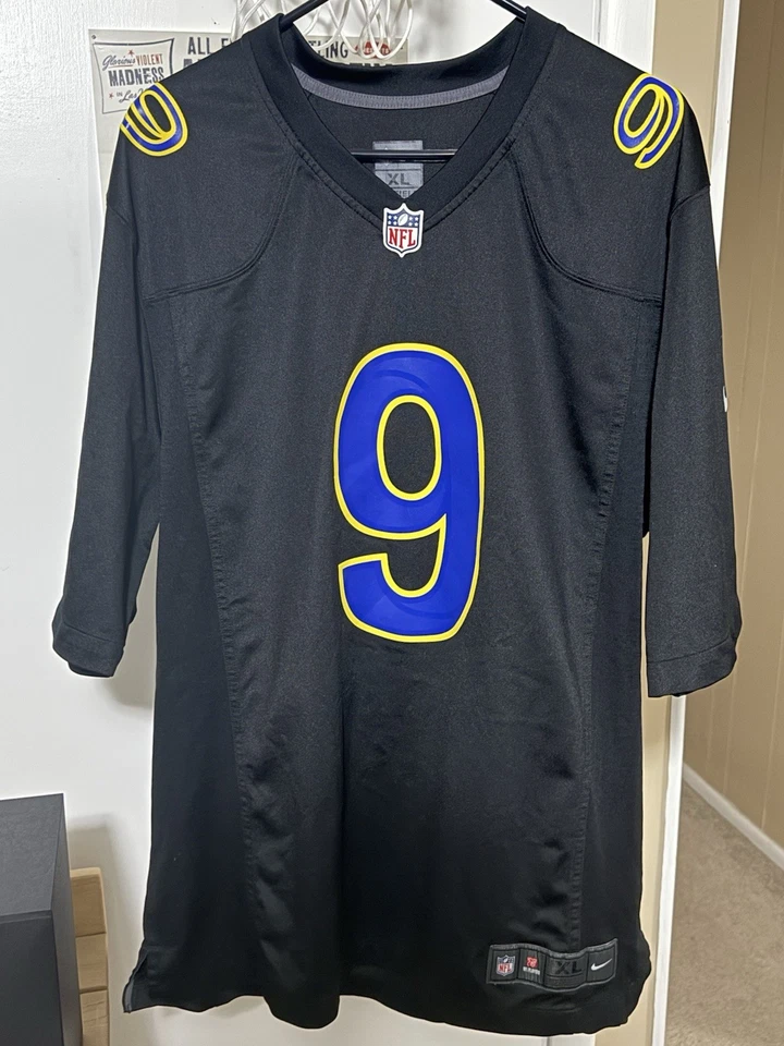 Camiseta deportiva negra Nike Matthew Stafford de los Rams de Los Ángeles de la NFL - talla XL Foto 1 de 4