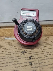 Vintage Brigg 5 PS Horiz Shaft Eng I/C Recoil Starter Shroud 90102 0116 01 960412FA - Bild 1 von 9