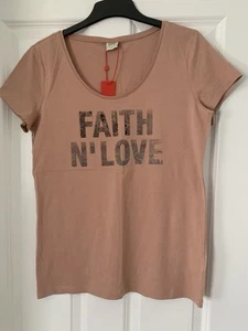 Esprit Womens “Faith N Love” T Shirt - UK Size L - Picture 1 of 10