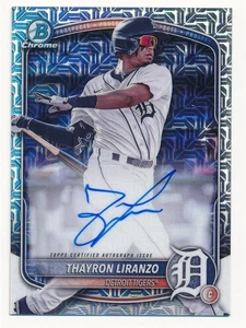 THAYRON LIRANZO 2025 BOWMAN CHROME MEGA BOX REFRACTOR #BMA-TL AUTO AUTOGRAPH - Picture 1 of 2