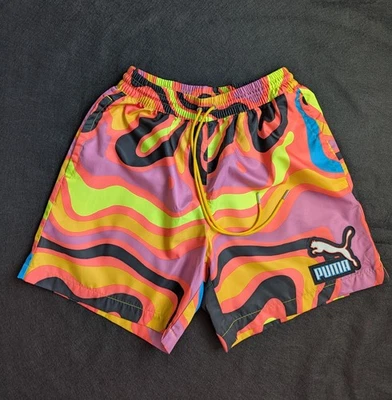 Pantalones Cortos de Natación PUMA Para Hombre Lava Hot Coral Beach 6 pulgadas 538408-01 Para Hombres Talla M Foto 1 de 4