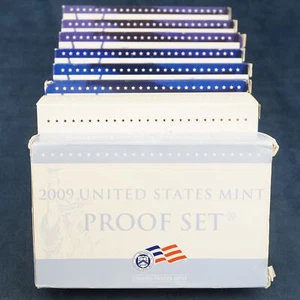 1999-2009 US Mint Clad Proof Set Run w/ COAs, No 2005 - Free Shipping USA - Picture 1 of 4