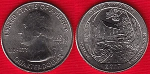 USA Quarter (1/4 dollar) 2017 D mint "Ozark Riverways, Missouri" UNC - Picture 1 of 1