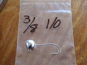 25 3/8oz Ball Head Jigs Eagle Claw 635 SW Hooks 1/0 2/0 3/0 4/0 You Choose - Picture 1 of 8