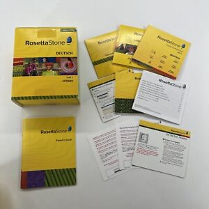 Rosetta Stone German Level 1 Homeschool Version Complete Discs No Headphones