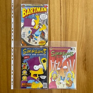 BONGO COMICS BARTMAN #1 | SIMPSONS 3x COMIC BUNDLE - GOOD CONDITION - Picture 1 of 4