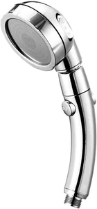 RV Hand Held Shower Head On Off Switch Chrome 3 Spray Water Pressure Hose Camper - Picture 1 of 12