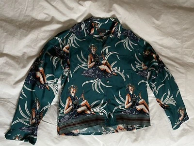 Prada Aloha Flower Girl Button-Up Shirt - Image 1 of 4