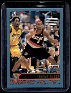 2001-02 Topps Kobe Bryant Bonzi Wells Portland Trail Blazers #162