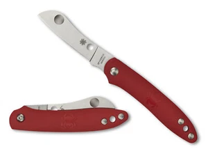 Spyderco Roadie Slipjoint Folding Knife C189PRD Plain Edge N690Co Blade Red FRN - Picture 1 of 3