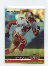2002 DONRUSS SEASON STAT LINE # 166 TERRELL OWENS , 49ERS 50/93