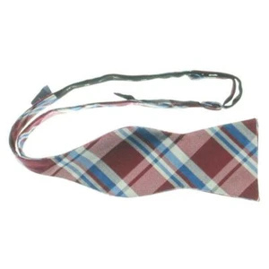 Tommy Hilfiger Mens Boston Red Plaid Special Occasion Bow Tie O/s Bhfo 7227 - Picture 1 of 1