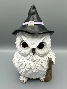 Halloween Hexe Eule trägt Hexenhut Harz Figur Statue Requisite Dekor 8,75" - Bild 1 von 4