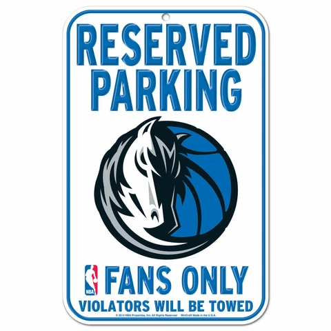 DALLAS MAVERICKS FANS ONLY 11"X17" PLASTIC SIGN DURABLE POSTER NBA LICENSED Cover