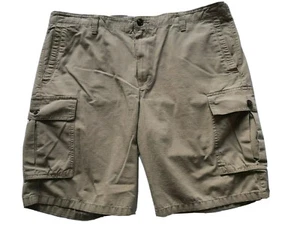 Dockers Mens Cotton Beige Checkered Cargo Khaki Shorts Size 38 - Picture 1 of 6