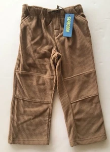 NWT Gymboree Alaskan Adventure 4 4T Light Brown Ribbed Drawstring Fleece Pants - Picture 1 of 2
