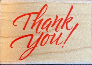 Thank You Sentiment Rubber Stamps Small to Large Mounted You Choose 1 or Many - Picture 1 of 72