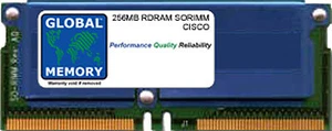 256MB RDRAM SORIMM CISCO 11500 SERIES CONTENT SERVICES SWITCHES,CSS5-MEM-144U288 - Picture 1 of 1