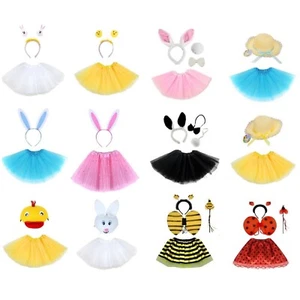 Easter Tutu Costume for Kids & Ladies - Animal Fancy Dress Outfit - Picture 1 of 7