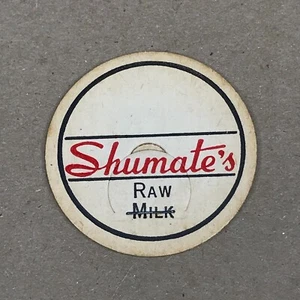 Vintage Shumate's Dairy Raw Milk Bottle Cap NOS Beckley, WV - Picture 1 of 2