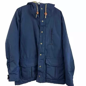 vtg Earth Mtn. Sports Boston Gore-Tex Men’s LG blue Thinsulate 3M Zip/Metal snap - Picture 1 of 10