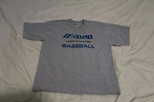 Vintage Rare Mizuno Spring Training 2003 Baseball T-Shirt Grey Blue XL Sold Out - Picture 1 of 7