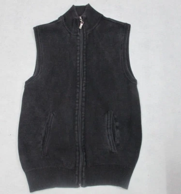 Structure  Men’s Stretchable Cotton Full Zippered Vest Black Size S - Image 1 of 4