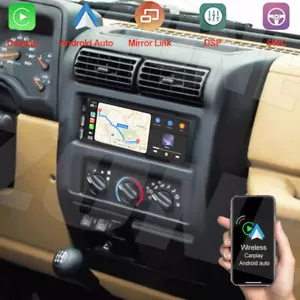 CARPLAY DE 6,8" PARA JEEP WRANGLER TJ ANDROID 13 1997-2002 RADIO ESTÉREO GPS WIFI RDS - Imagen 1 de 17