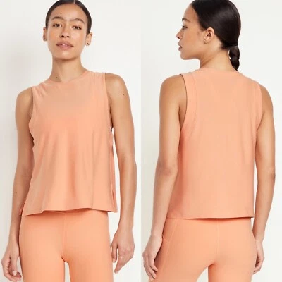 Old Navy Women’s CloudMotion Tank Top Ripe Apricot Orange Size XS S M L XL 2X 3X - Image 1 of 4