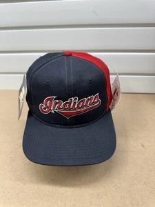 Vintage 90s MLB Cleveland Indians Starter Baseball Twill Snapback Hat Cap NWT - Picture 1 of 10