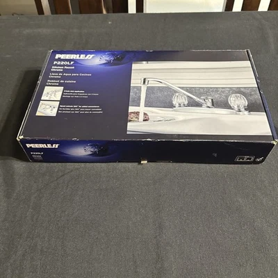 Peerless 经典双手柄镀铬厨房龙头 P220LF — 第 1/4 张图片