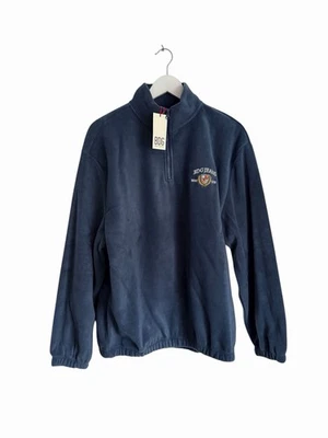 Urban Outfitters BDG Fleece Jacket 1/4 Zip NWT £49 Blue Logo Size M Unisex - Image 1 of 4