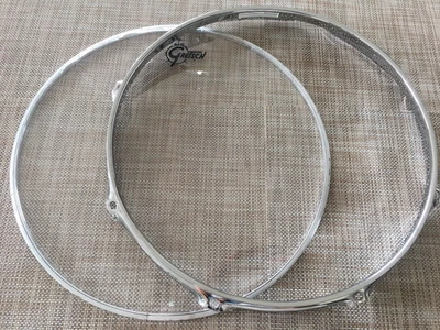 GRETSCH CATALINA 14 英寸 SNARE DRUM 底部 RIM 8 孔非常好 & GRETSCH 透明头 — 第 1/4 张图片