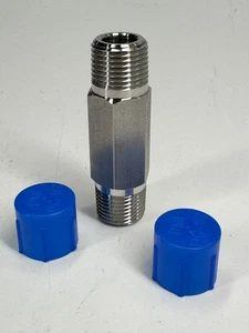 Sechskantnippel 1/2" NPT Gewinde 316 - Edelstahl x 3" lang - Bild 1 von 8