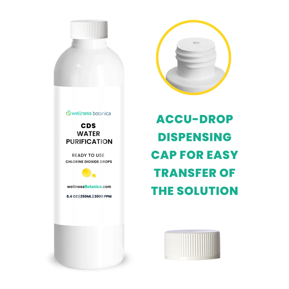 Purificación de agua CDS - 8,4 oz 250 ml - Solución lista para usar Foto 1 de 1