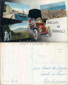 NAPOLI CITTA'-SALUTI-AUTOMOBILE-C95-49 - Picture 1 of 1