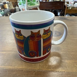 Laura Burch Rainbow Cat Cousins Mug - Picture 1 of 4