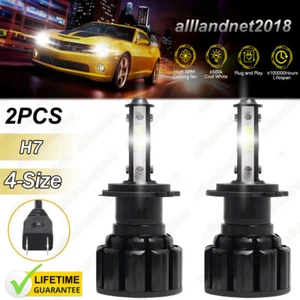 2PCS H7 LED Headlight Light Bulbs High/Low Beam For For Toyota Sienna 2011-2018 - Picture 1 of 13
