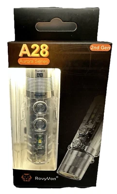RovyVon A28RU Gen 2 Pocket Flashlight, 1000 Lumen with Sidelight Super Bright