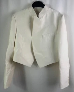 Sean Suen Damen Tailored Cropped Jacke, weiß, gebraucht - Bild 1 von 3