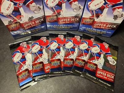 2015-16 верхняя палуба хоккей серии 1 (6 пакетов). - Изображение 1 из 2