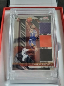 2022-23 Jersey Fusion, Mikal Bridges, Rookie, Swatch 2018, /25, Prizm, mit Box - Bild 1 von 2