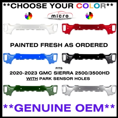 2020-2023 GMC SIERRA 2500HD 3500HD FRONT BUMPER OEM *CHOOSE YOUR COLOR* 84795618 - Image 1 of 4