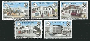 BERMUDA 1977, U.P.U. CENTENARY OF MEMBERSHIP, Scott 350-354, MNH - Picture 1 of 1