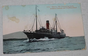 S.S. Bruce the Connecting Link between Canada and Newfoundland postcard - Picture 1 of 2