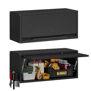 TOPASS Wall Mounted Metal Storage Cabinet Garage Wall Cabinet Metal Cupboards - Picture 1 of 19