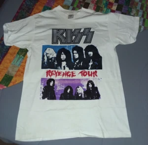KISS Revenge 1992 Short Sleeve Tour T-shirt Size L - Picture 1 of 13